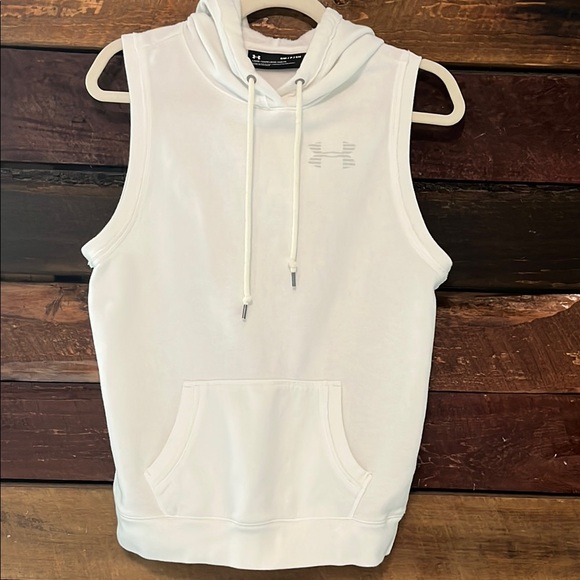 Under Armour White Sleeveless Hoodie - Picture 6 of 7
